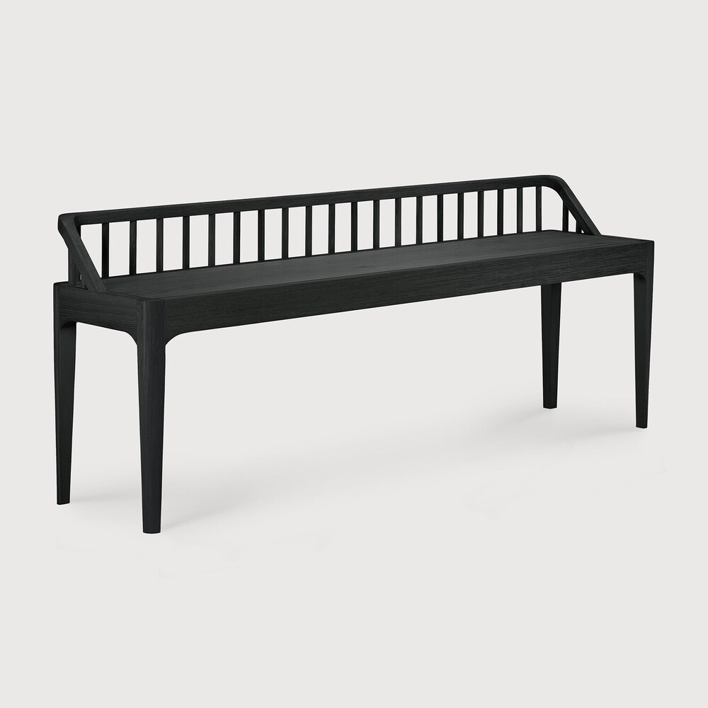 Black spindle store bench