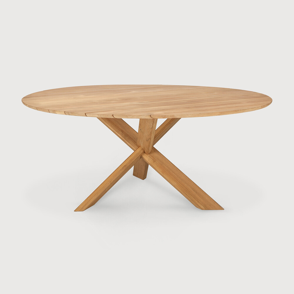 Ethnicraft oak deals circle dining table