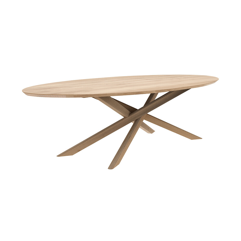 Ethnicraft oval dining deals table