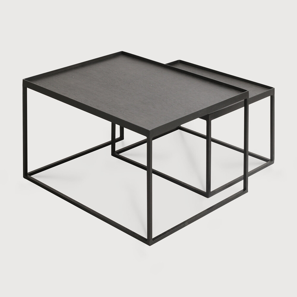 Rectangular Tray Coffee Table Set