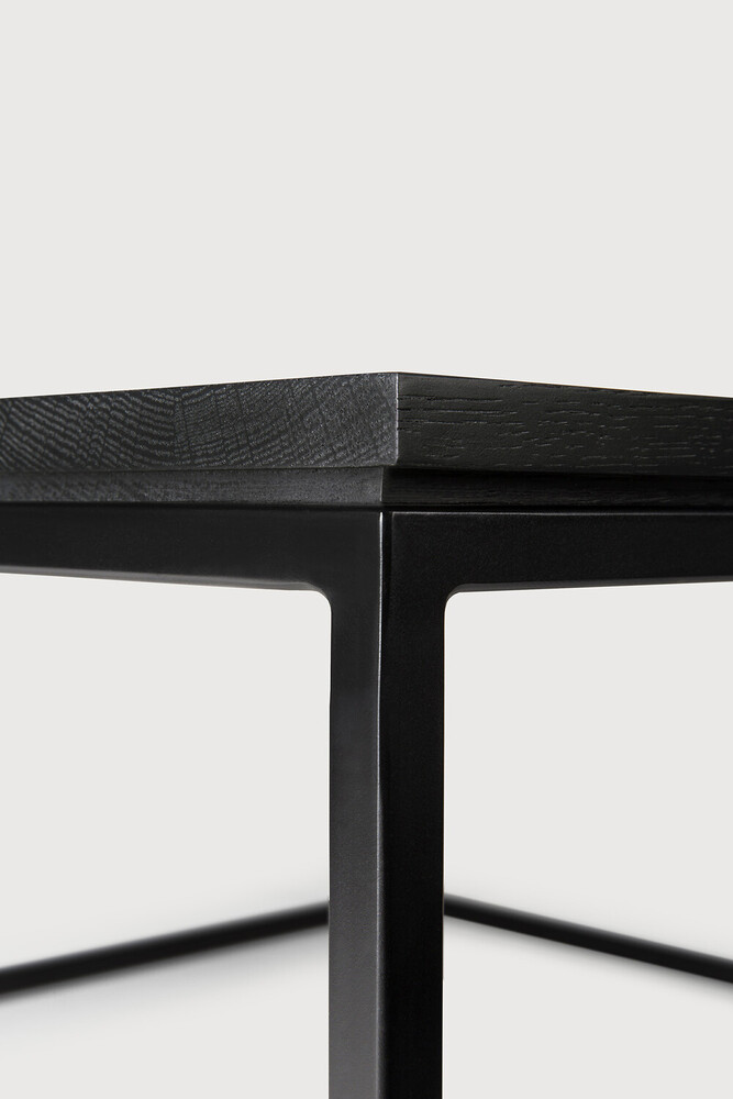 Thin black coffee deals table