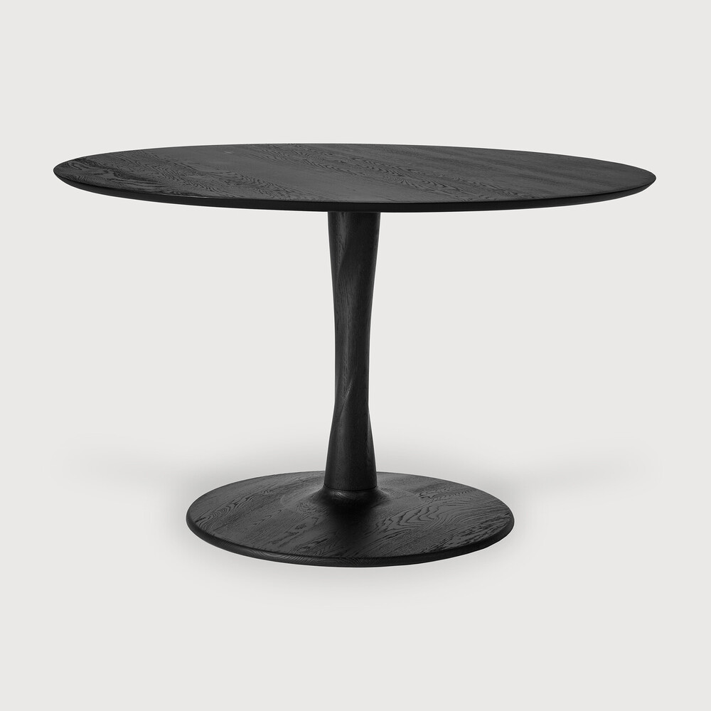 Oak Torsion Black Dining Table